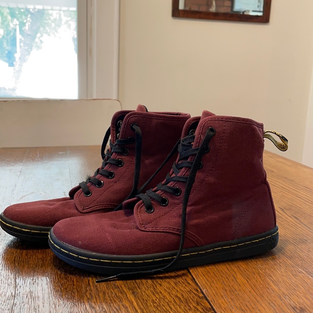 Dr. Martens Maroon Boots